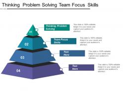 Thinking problem solving team focus skills flexibility pragmatism