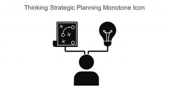 Thinking Strategic Planning Monotone Icon In Powerpoint Pptx Png And Editable Eps Format