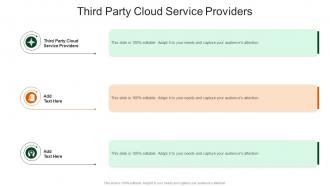 Third Party Cloud Service Providers In Powerpoint And Google Slides Cpb