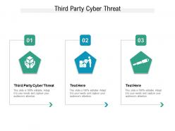 Third party cyber threat ppt powerpoint presentation gallery graphics design cpb