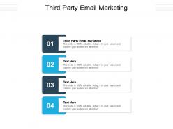 Third party email marketing ppt powerpoint presentation file influencers cpb