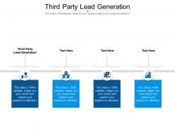 Third party lead generation ppt powerpoint presentation pictures example introduction cpb