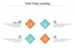 Third party lending ppt powerpoint presentation ideas file formats cpb