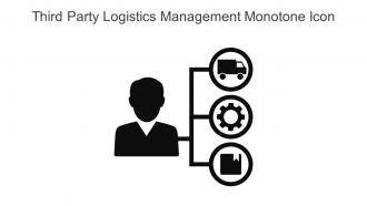 Third Party Logistics Management Monotone Icon In Powerpoint Pptx Png And Editable Eps Format