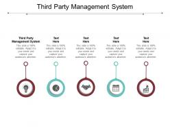 Third party management system ppt powerpoint presentation slides show cpb