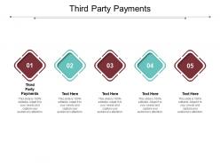 Third party payments ppt powerpoint presentation professional introduction cpb