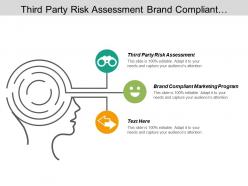 Third party risk assessment brand compliant marketing program cpb