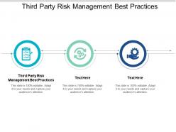 Third party risk management best practices ppt powerpoint presentation styles good cpb