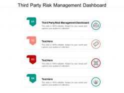 Third party risk management dashboard ppt powerpoint presentation portfolio graphic images cpb