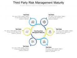 Third party risk management maturity ppt infographic template slideshow cpb