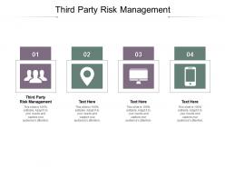 Third party risk management ppt powerpoint presentation icon gallery cpb