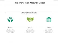 Third party risk maturity model ppt powerpoint presentation show template cpb