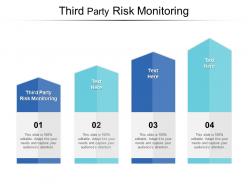 Third party risk monitoring ppt powerpoint presentation diagram lists cpb