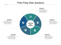 Third party risk solutions ppt powerpoint presentation model graphics pictures cpb