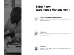 Third party warehouse management ppt powerpoint presentation ideas visual aids cpb