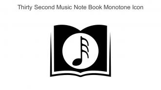Thirty Second Music Note Book Monotone Icon In Powerpoint Pptx Png And Editable Eps Format
