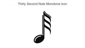 Thirty Second Note Monotone Icon In Powerpoint Pptx Png And Editable Eps Format