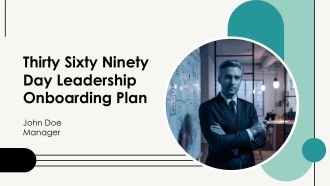 Thirty Sixty Ninety Day Leadership Onboarding Plan PPT Graphics AT