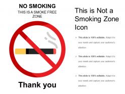 This is not a smoking zone icon