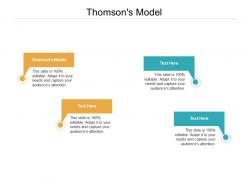 Thomsons model ppt powerpoint presentation model gridlines cpb