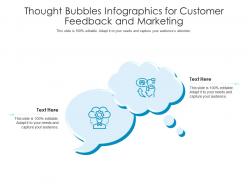 Thought bubbles for customer feedback and marketing infographic template