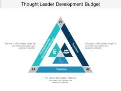 Thought leader development budget ppt powerpoint presentation ideas example cpb