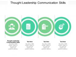 Thought leadership communication skills ppt powerpoint presentation professional slide portrait cpb