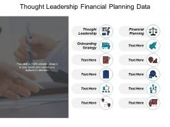 Thought leadership financial planning data integration process onboarding strategy slide cpb