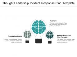 Thought leadership incident response plan template engagement marketing cpb