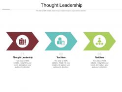 Thought leadership ppt powerpoint presentation professional portfolio cpb