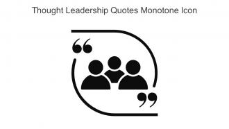Thought Leadership Quotes Monotone Icon In Powerpoint Pptx Png And Editable Eps Format