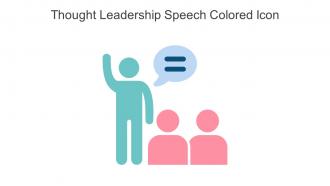 Thought Leadership Speech Colored Icon In Powerpoint Pptx Png And Editable Eps Format