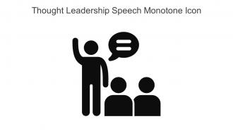 Thought Leadership Speech Monotone Icon In Powerpoint Pptx Png And Editable Eps Format