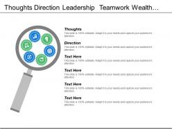 Thoughts direction leadership teamwork wealth management investment management