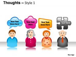 Thoughts style 1 powerpoint presentation slides