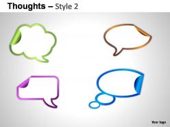 Thoughts style 2 powerpoint presentation slides