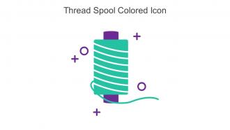 Thread Spool Colored Icon In Powerpoint Pptx Png And Editable Eps Format
