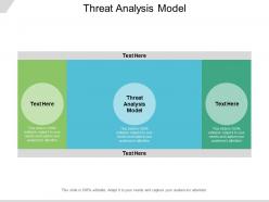 Threat analysis model ppt powerpoint presentation show slide portrait cpb