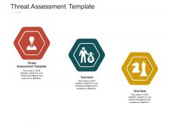 Threat assessment template ppt powerpoint presentation professional graphics example cpb