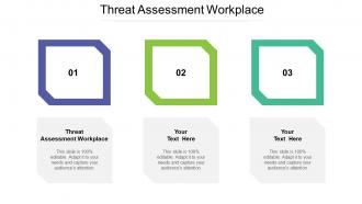 Threat assessment workplace ppt powerpoint presentation inspiration format cpb