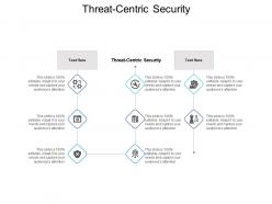 Threat centric security ppt powerpoint presentation icon graphic tips cpb