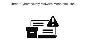 Threat Cybersecurity Malware Monotone Icon In Powerpoint Pptx Png And Editable Eps Format