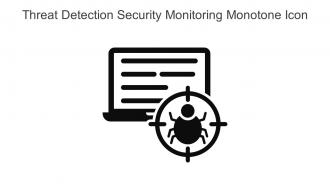 Threat Detection Security Monitoring Monotone Icon In Powerpoint Pptx Png And Editable Eps Format
