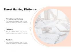 Threat hunting platforms ppt powerpoint presentation show tips cpb