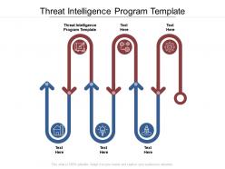 Threat intelligence program template ppt powerpoint presentation pictures background cpb