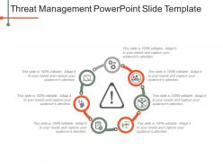 Threat management powerpoint slide template