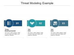 Threat modeling example ppt powerpoint presentation infographics show cpb