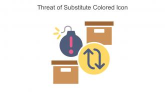 Threat Of Substitute Colored Icon In Powerpoint Pptx Png And Editable Eps Format