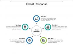 Threat response ppt powerpoint presentation ideas graphics pictures cpb