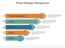 Threat strategic management ppt powerpoint presentation show portrait cpb